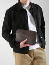 Pochette Homme Flandres Cuir Etrier Noir flandres EFLA733S-vue-porte