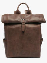 Sac  Dos Spider 2 Compartiments Cuir Etrier Noir spider ESPI8102