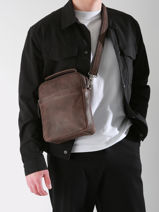 Sac Bandoulire Spider Cuir Etrier Noir spider ESPI732M-vue-porte
