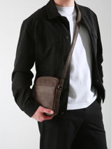 Sac Bandoulire Spider Cuir Etrier Noir spider ESPI704S-vue-porte