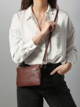 Crossbody Bag Tradition Cuir Etrier Brown tradition ETRA0141-vue-porte