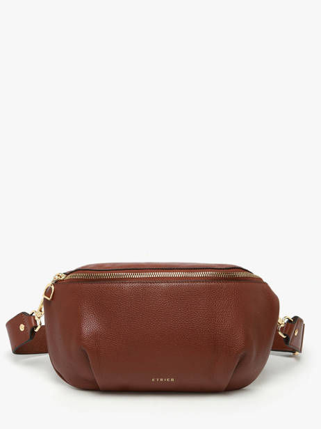 Large Leather Tradition Belt Bag Etrier Brown tradition ETRA022L